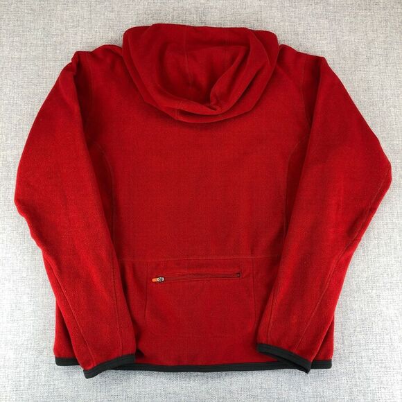 Vintage Y2K Nike Therma Fit Hoodie Pullover Red Women's Medium Back Pocket - Picture 9 of 12
